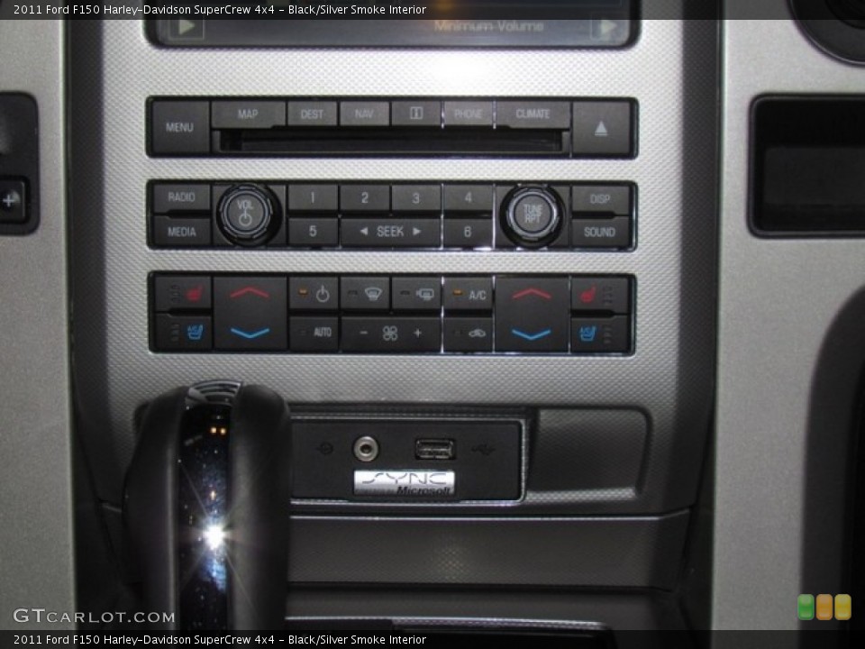 Black/Silver Smoke Interior Controls for the 2011 Ford F150 Harley-Davidson SuperCrew 4x4 #78389336