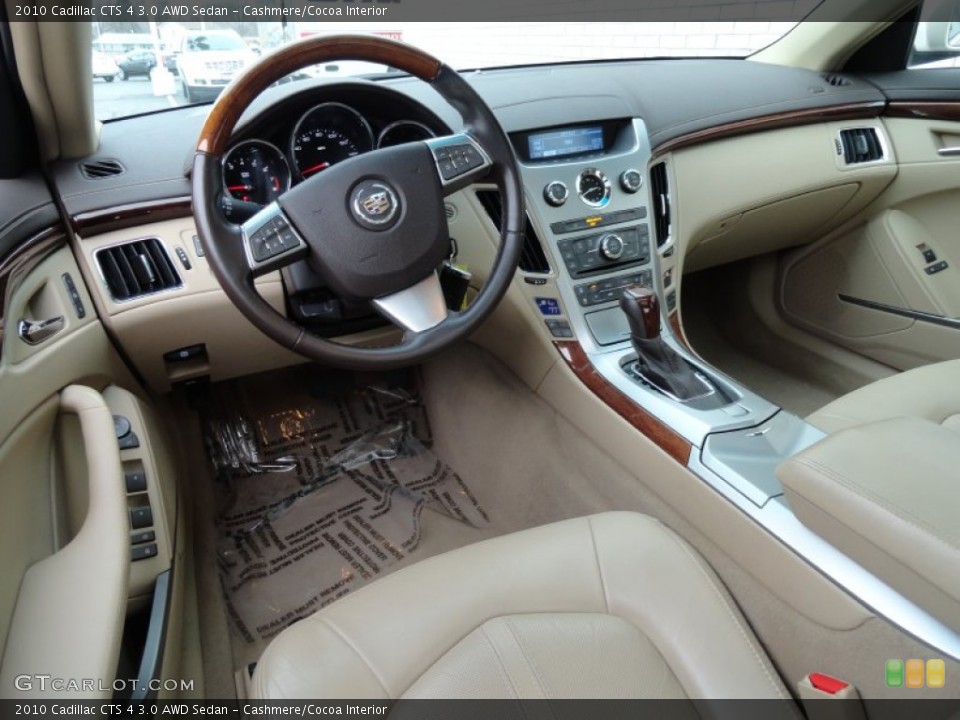 Cashmere/Cocoa Interior Photo for the 2010 Cadillac CTS 4 3.0 AWD Sedan #78389789