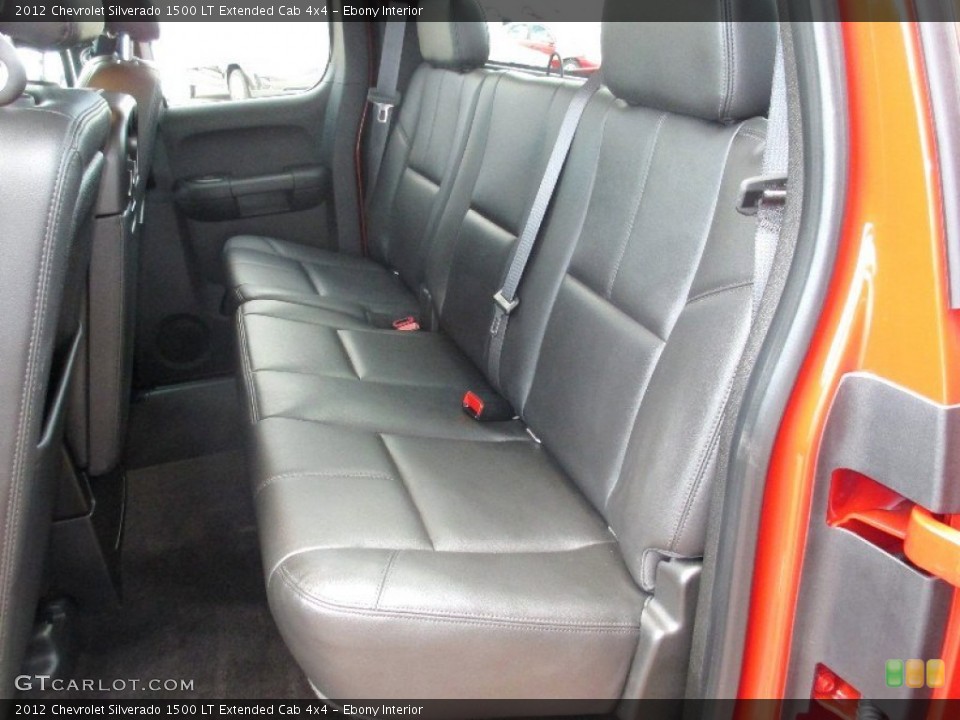 Ebony Interior Rear Seat for the 2012 Chevrolet Silverado 1500 LT Extended Cab 4x4 #78390614