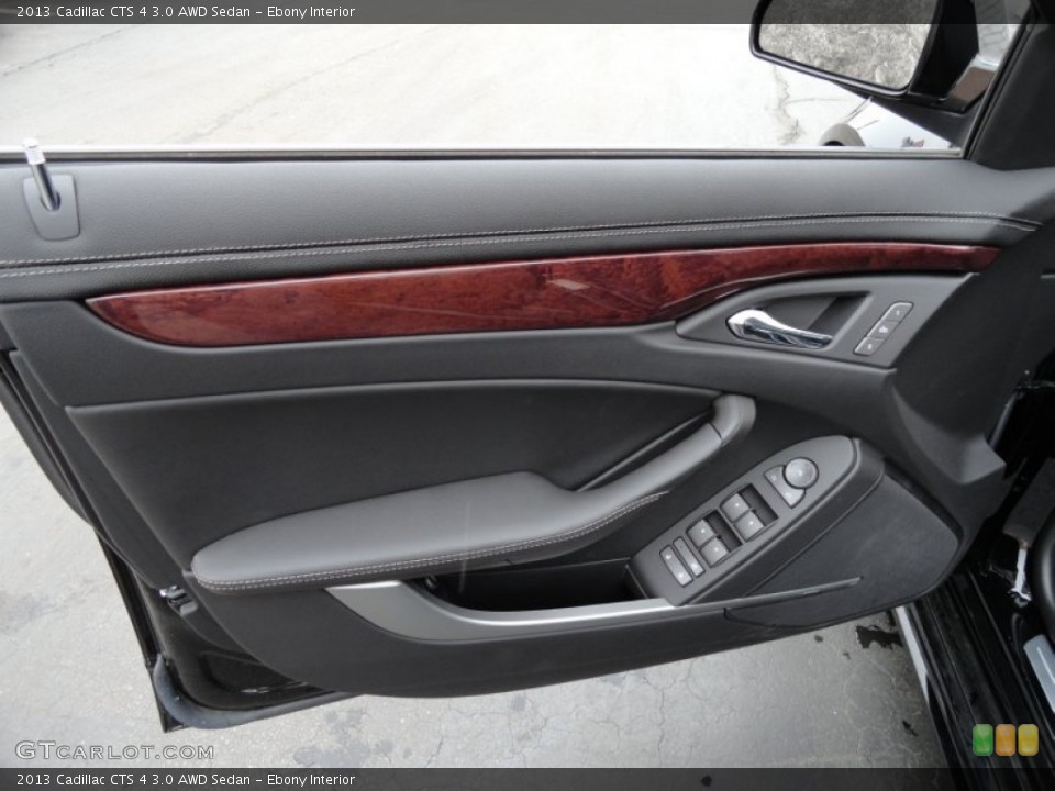 Ebony Interior Door Panel for the 2013 Cadillac CTS 4 3.0 AWD Sedan #78391061