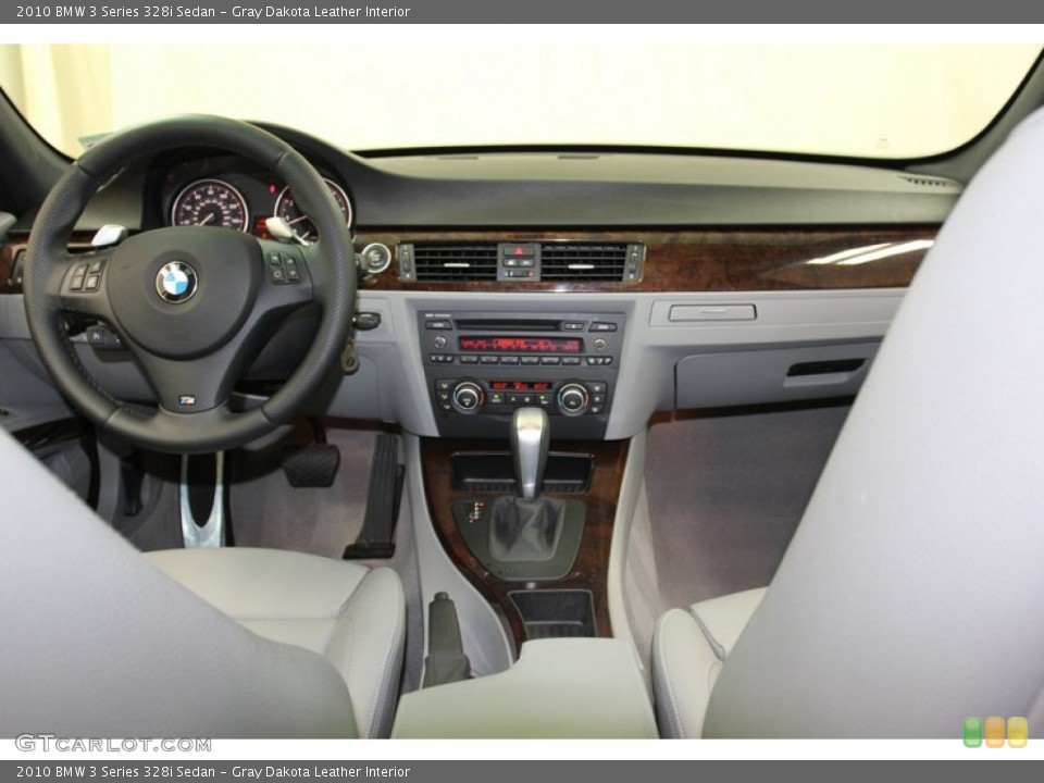 Gray Dakota Leather Interior Dashboard for the 2010 BMW 3 Series 328i Sedan #78391784