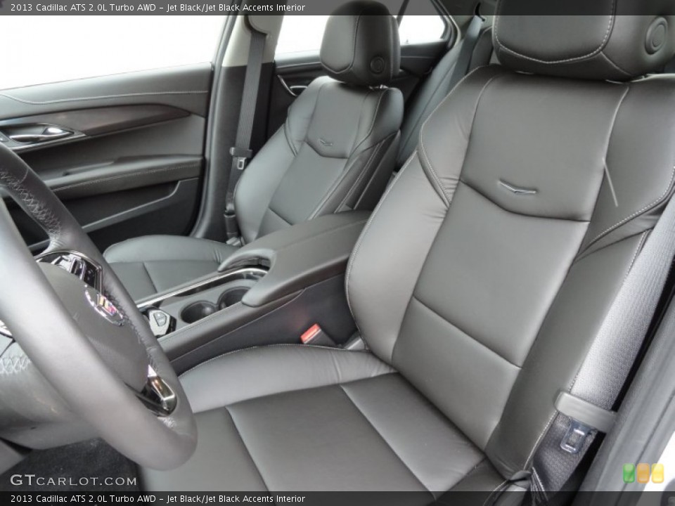 Jet Black/Jet Black Accents Interior Front Seat for the 2013 Cadillac ATS 2.0L Turbo AWD #78392069