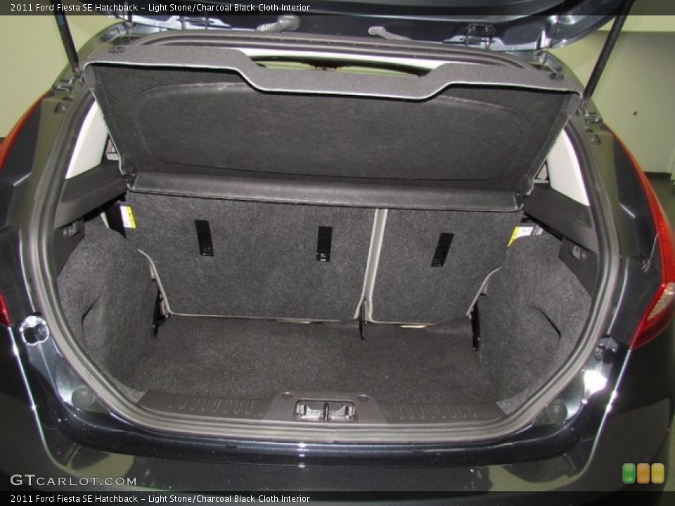Light Stone/Charcoal Black Cloth Interior Trunk for the 2011 Ford Fiesta SE Hatchback #78392132