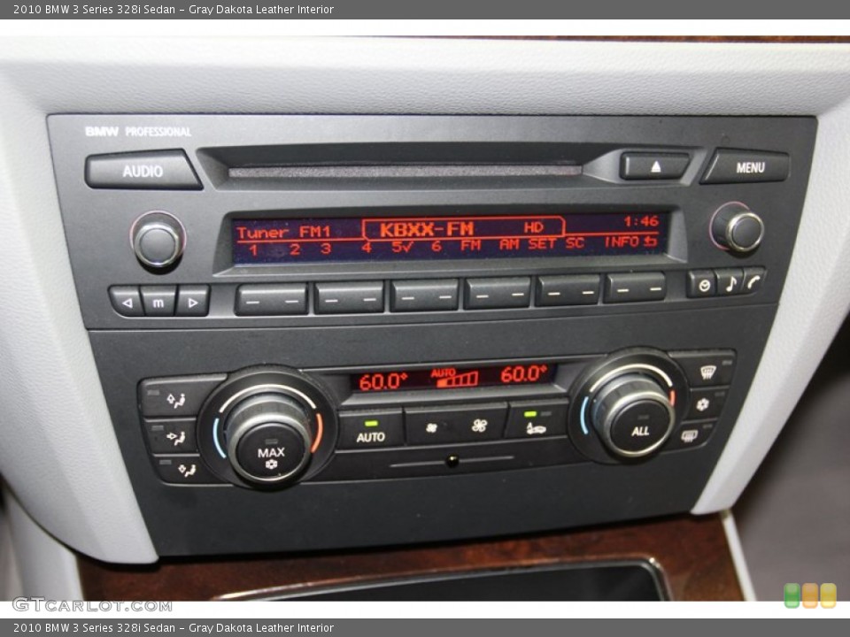 Gray Dakota Leather Interior Audio System for the 2010 BMW 3 Series 328i Sedan #78392144