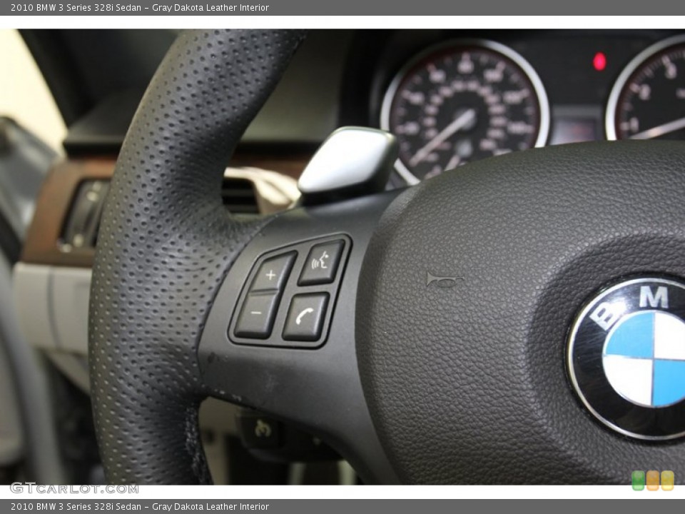 Gray Dakota Leather Interior Controls for the 2010 BMW 3 Series 328i Sedan #78392270