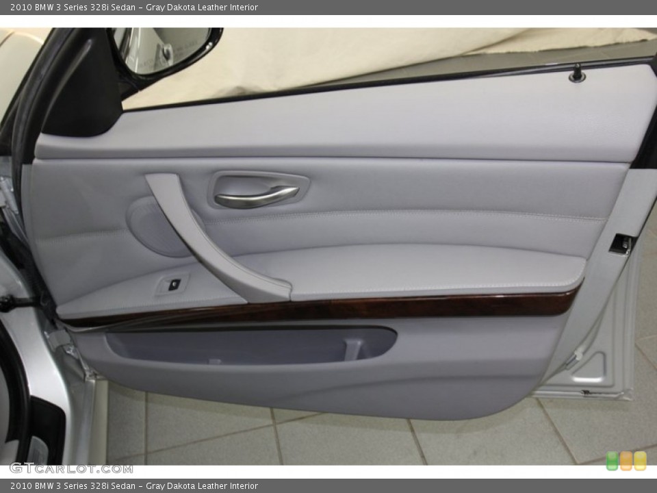 Gray Dakota Leather Interior Door Panel for the 2010 BMW 3 Series 328i Sedan #78392487