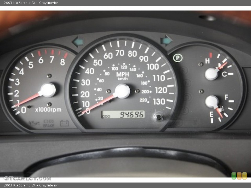Gray Interior Gauges for the 2003 Kia Sorento EX #78394184