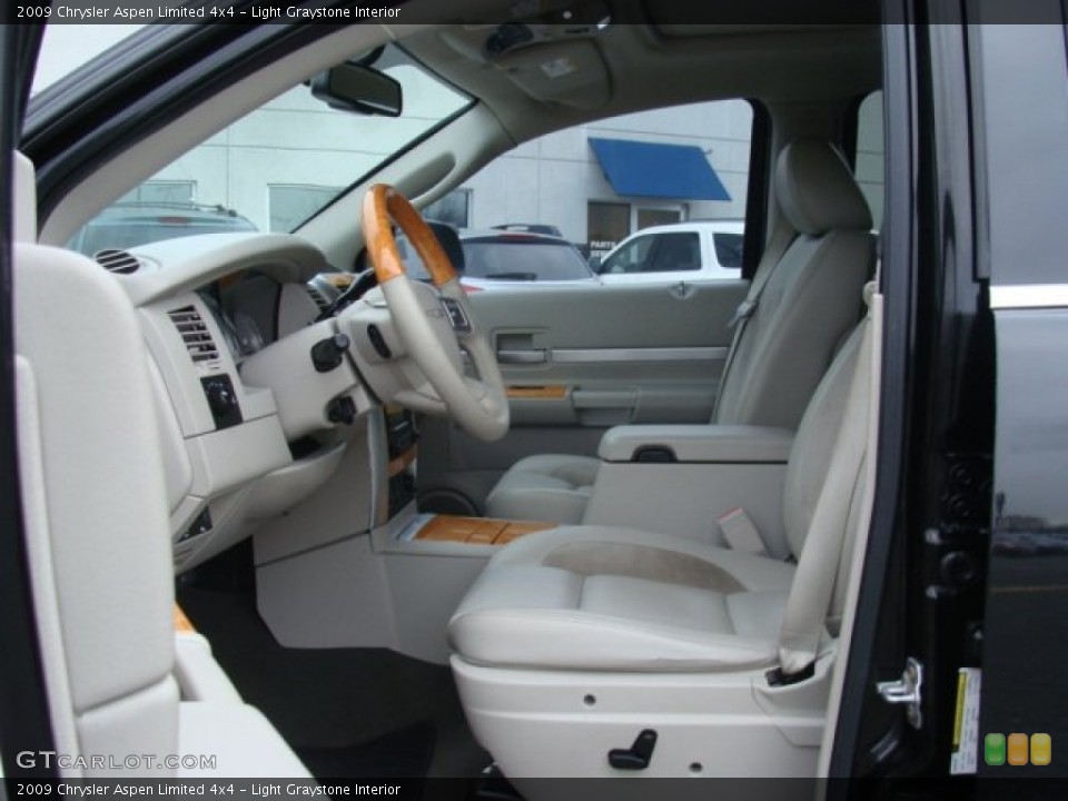 Light Graystone Interior Front Seat for the 2009 Chrysler Aspen Limited 4x4 #78400312