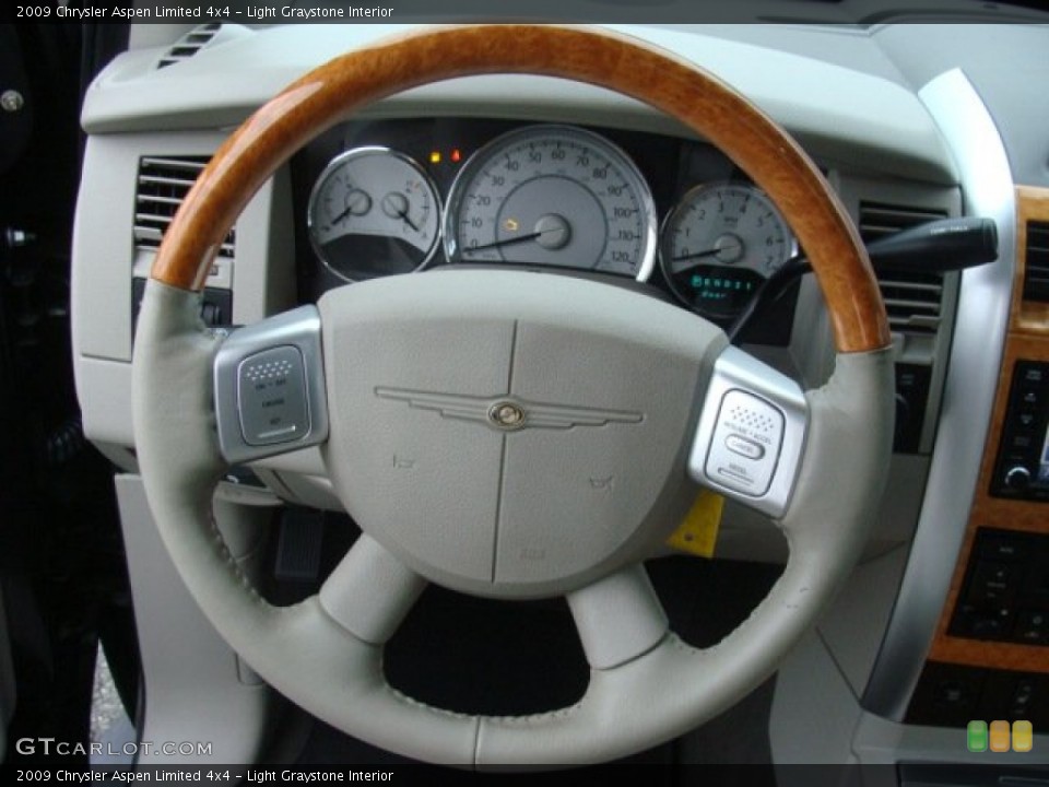 Light Graystone Interior Steering Wheel for the 2009 Chrysler Aspen Limited 4x4 #78400379