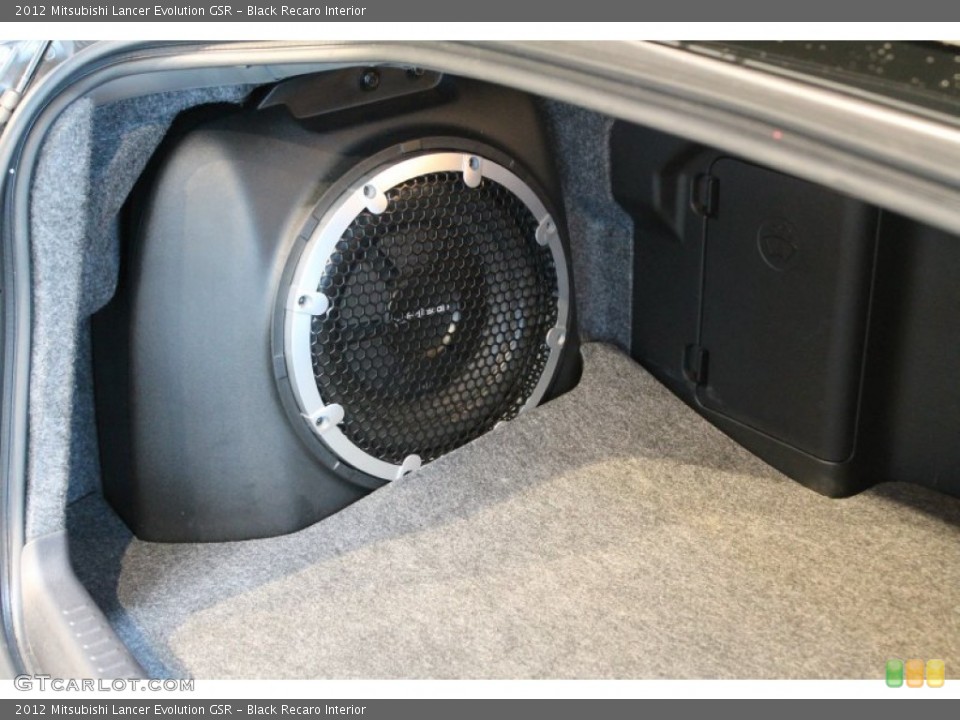 Black Recaro Interior Audio System for the 2012 Mitsubishi Lancer Evolution GSR #78400914