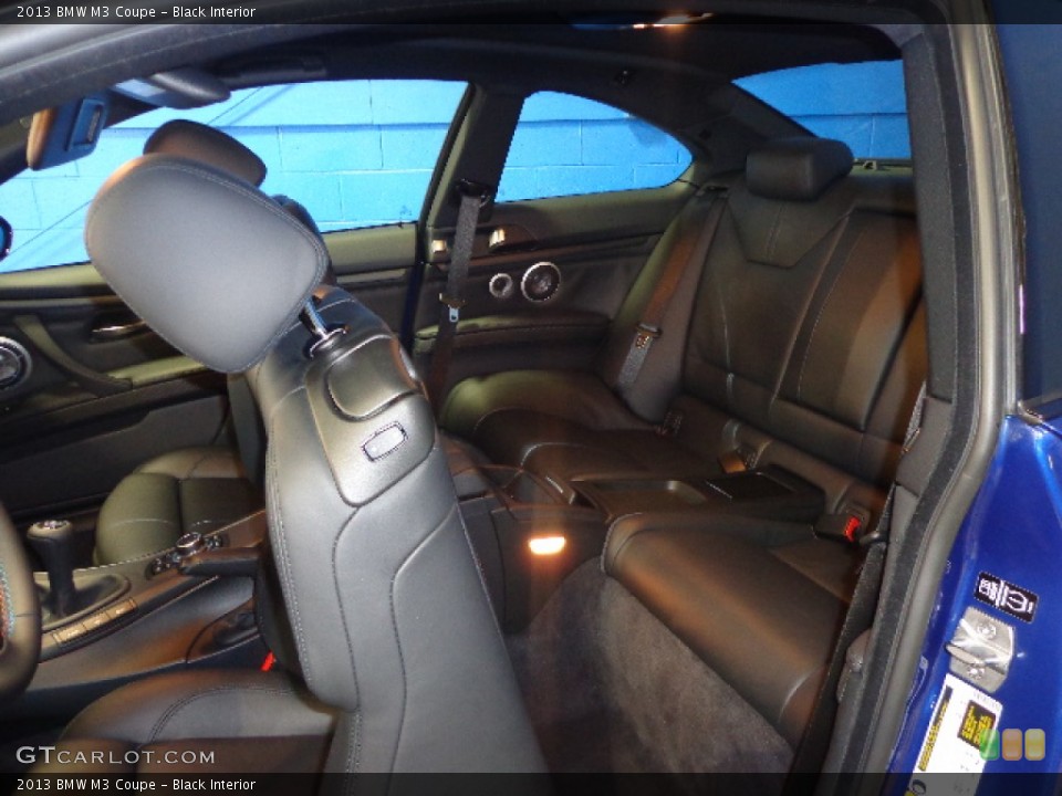 Black Interior Rear Seat for the 2013 BMW M3 Coupe #78401342