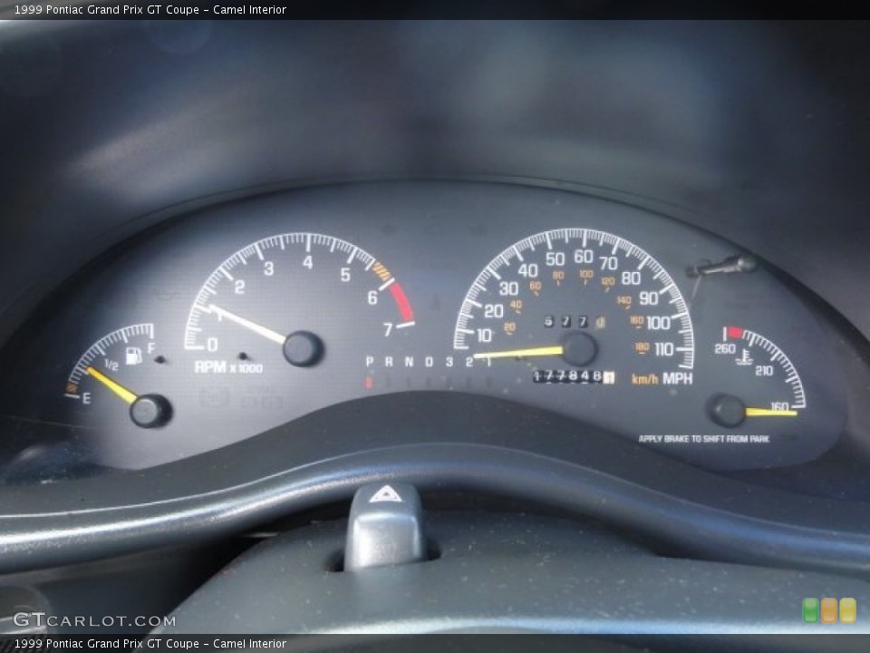 Camel Interior Gauges for the 1999 Pontiac Grand Prix GT Coupe #78401654