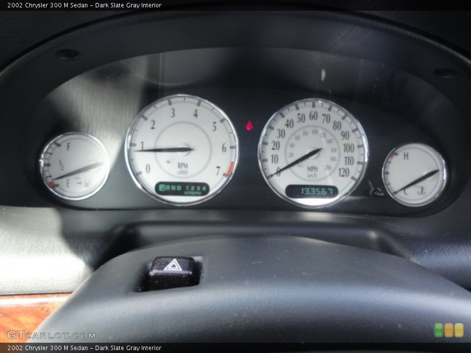 Dark Slate Gray Interior Gauges for the 2002 Chrysler 300 M Sedan #78402049