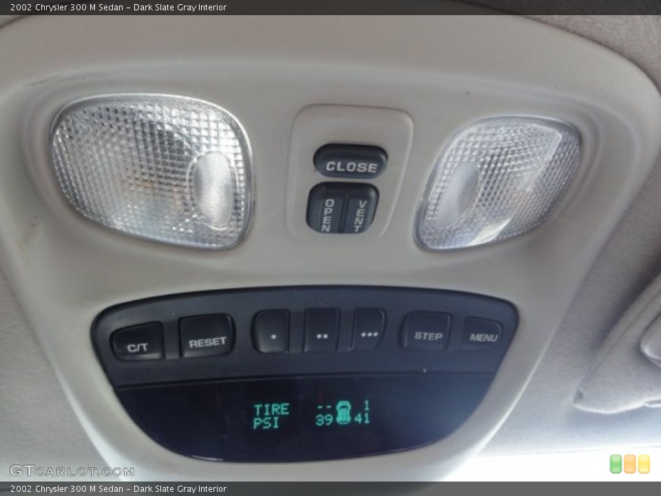 Dark Slate Gray Interior Controls for the 2002 Chrysler 300 M Sedan #78402119