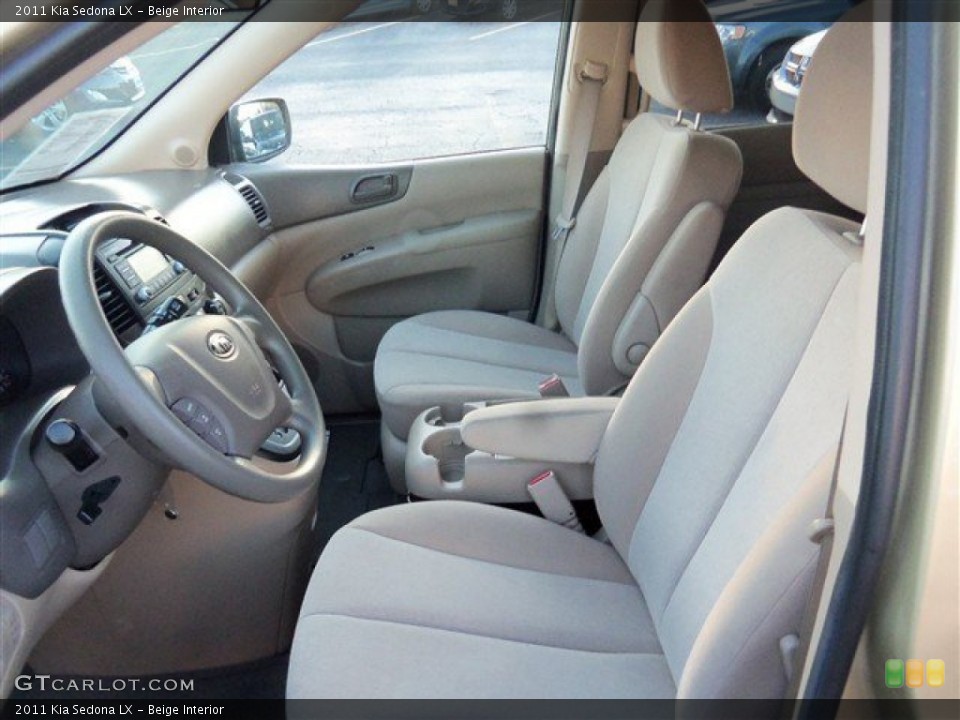 Beige Interior Front Seat for the 2011 Kia Sedona LX #78403013