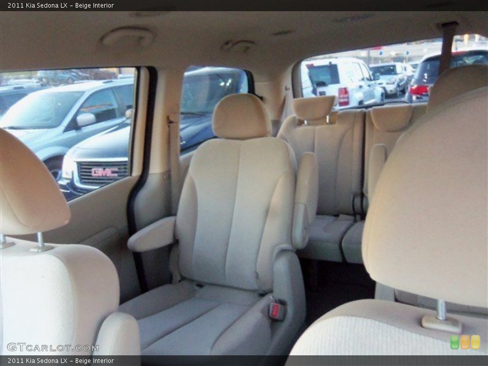 Beige Interior Rear Seat for the 2011 Kia Sedona LX #78403034