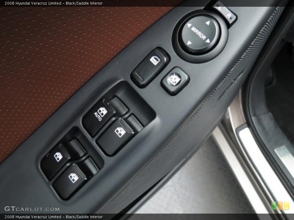 Black/Saddle Interior Controls for the 2008 Hyundai Veracruz Limited #78405472