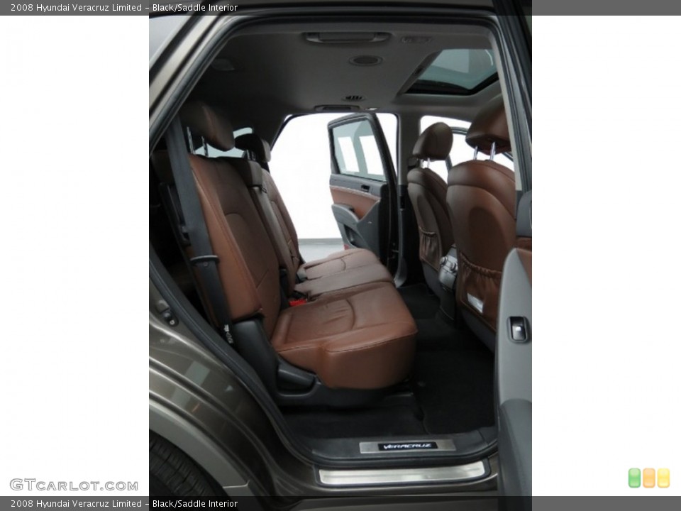 Black/Saddle Interior Rear Seat for the 2008 Hyundai Veracruz Limited #78405569