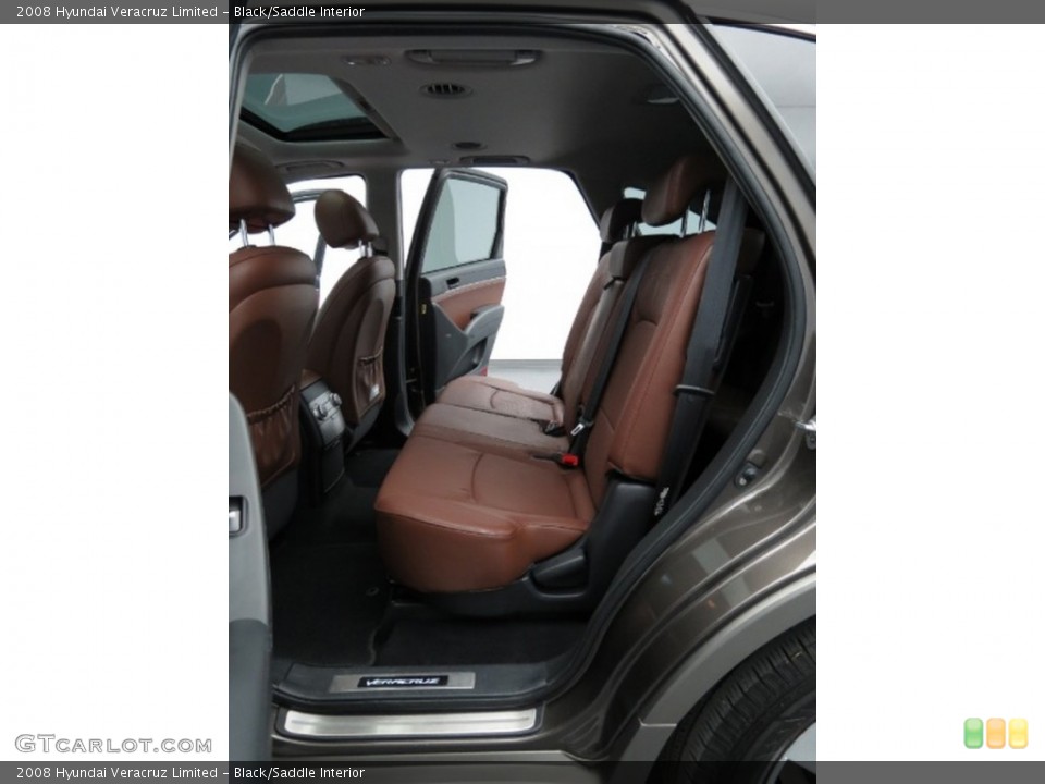 Black/Saddle Interior Rear Seat for the 2008 Hyundai Veracruz Limited #78405591
