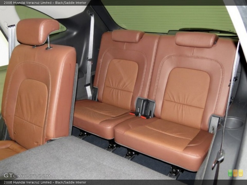 Black/Saddle Interior Rear Seat for the 2008 Hyundai Veracruz Limited #78405611