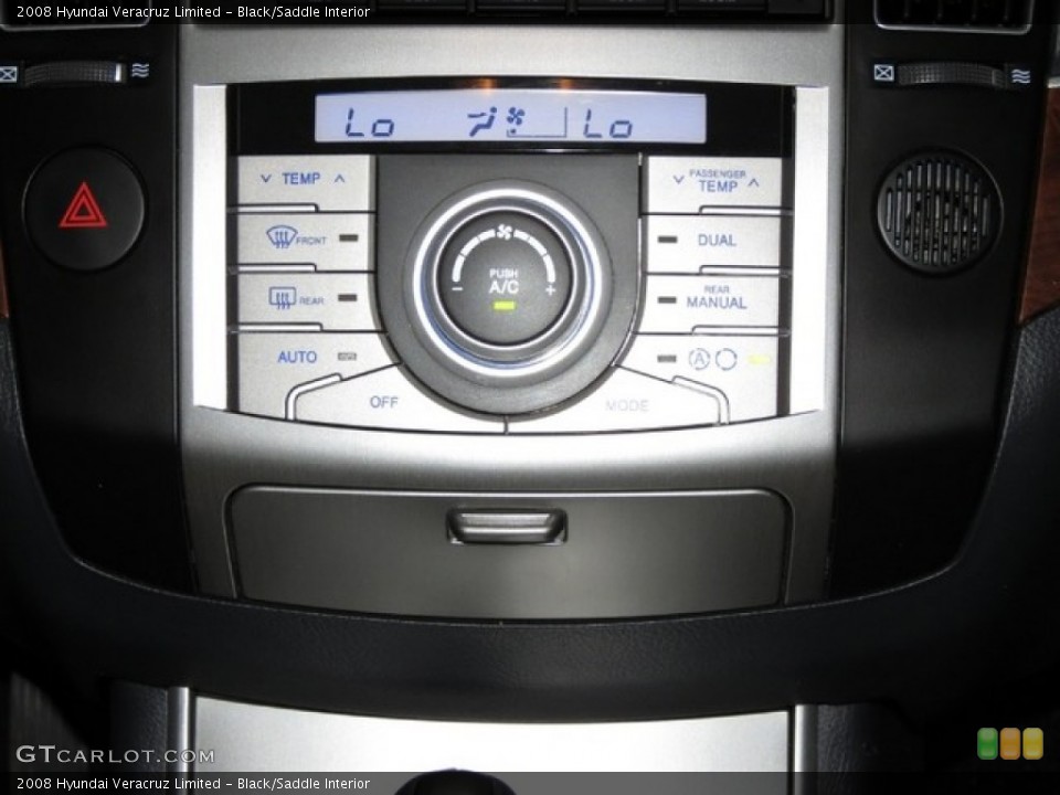 Black/Saddle Interior Controls for the 2008 Hyundai Veracruz Limited #78405805