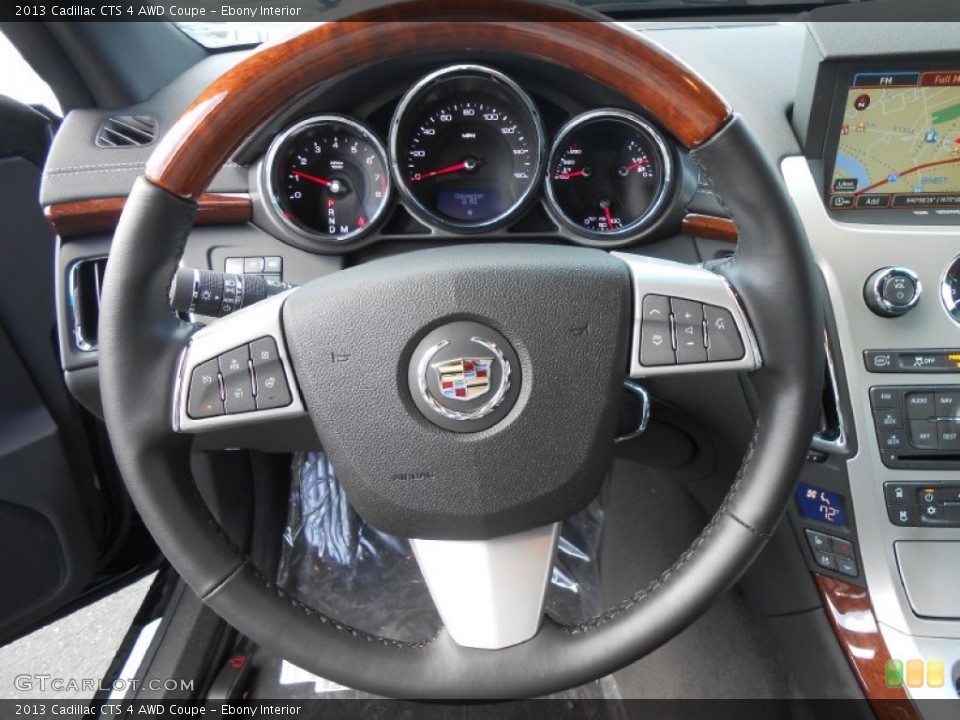 Ebony Interior Steering Wheel for the 2013 Cadillac CTS 4 AWD Coupe #78406757