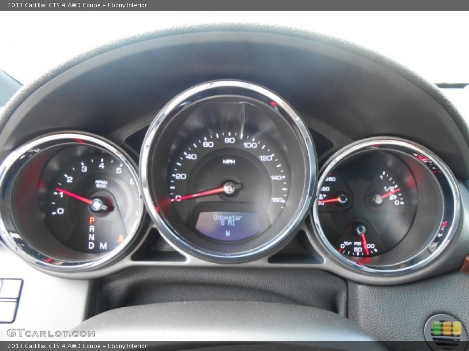 Ebony Interior Gauges for the 2013 Cadillac CTS 4 AWD Coupe #78406781