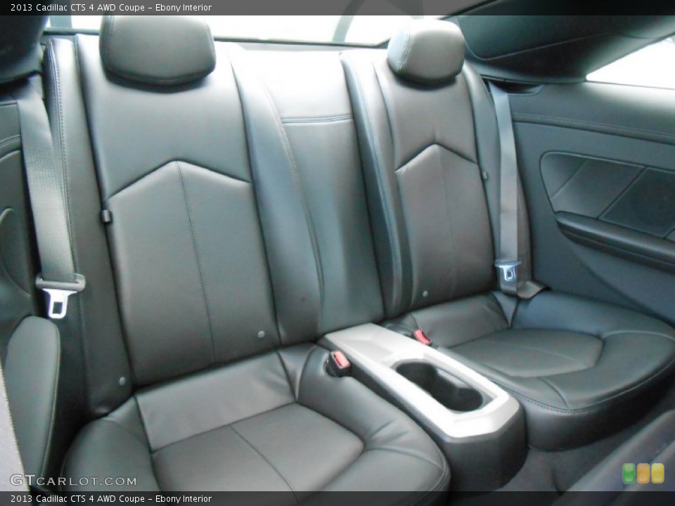 Ebony Interior Rear Seat for the 2013 Cadillac CTS 4 AWD Coupe #78409088