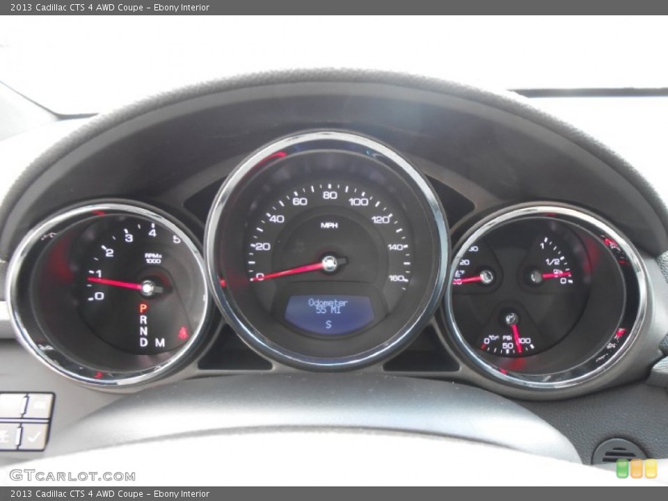 Ebony Interior Gauges for the 2013 Cadillac CTS 4 AWD Coupe #78409226