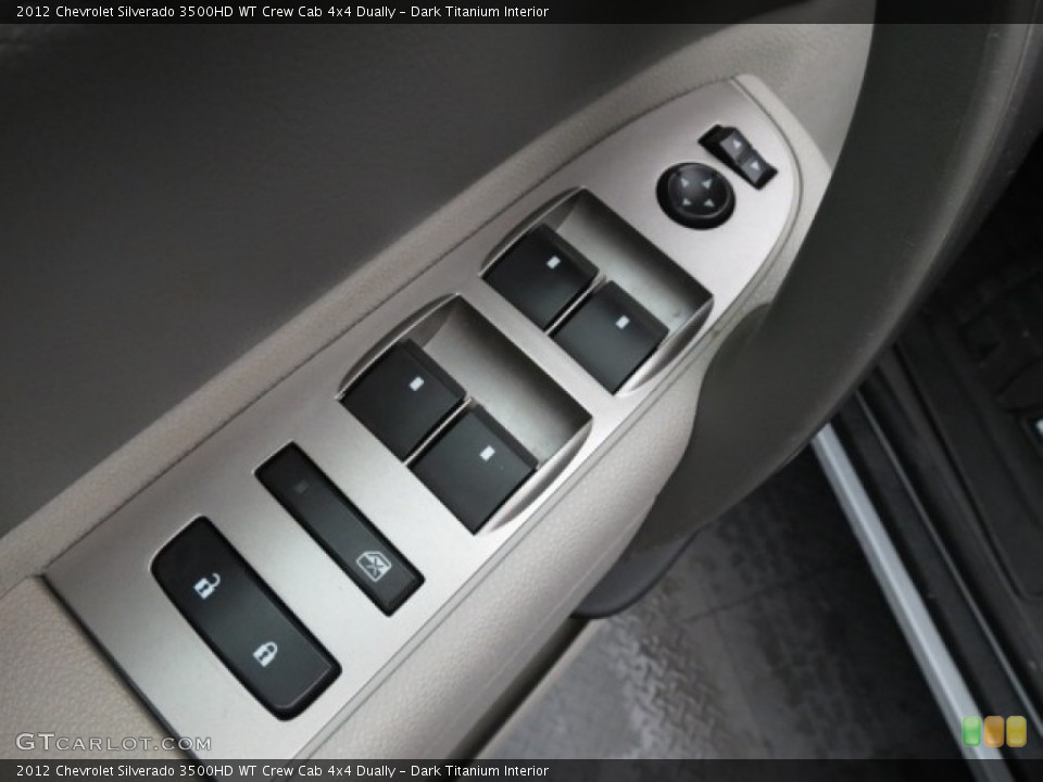 Dark Titanium Interior Controls for the 2012 Chevrolet Silverado 3500HD WT Crew Cab 4x4 Dually #78412979