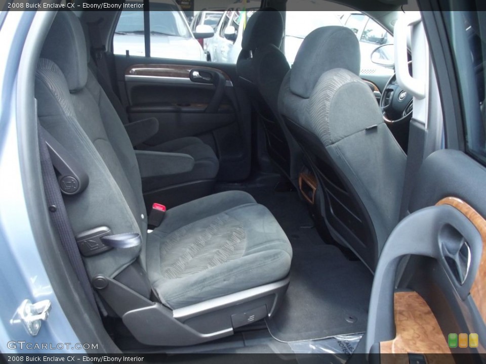 Ebony/Ebony Interior Rear Seat for the 2008 Buick Enclave CX #78413015