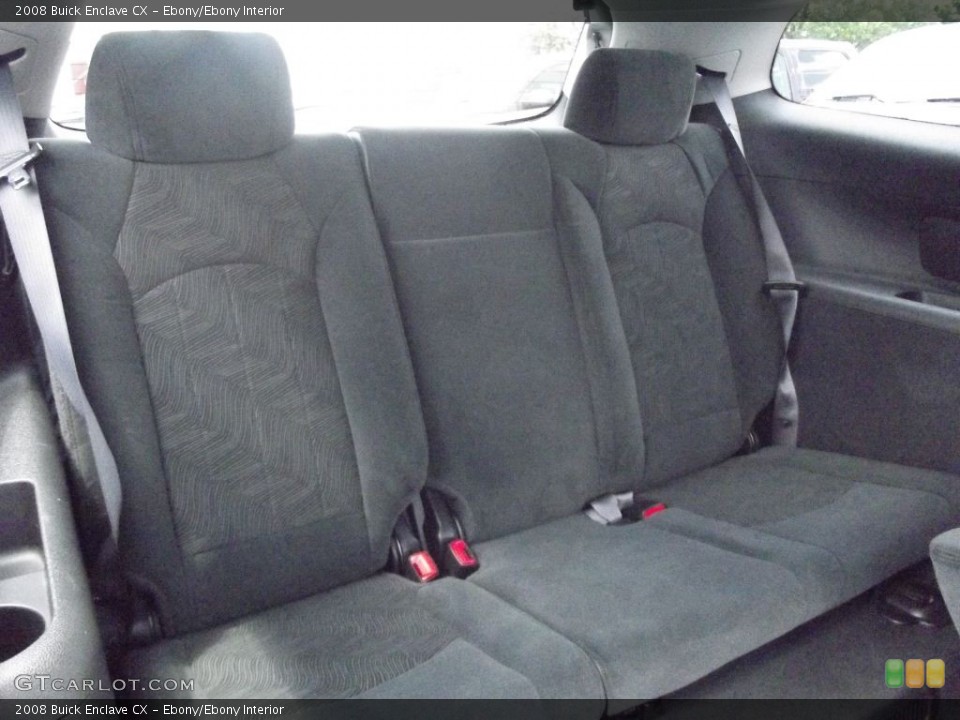 Ebony/Ebony Interior Rear Seat for the 2008 Buick Enclave CX #78413039