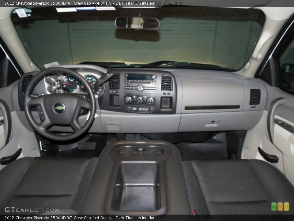 Dark Titanium Interior Dashboard for the 2012 Chevrolet Silverado 3500HD WT Crew Cab 4x4 Dually #78413132