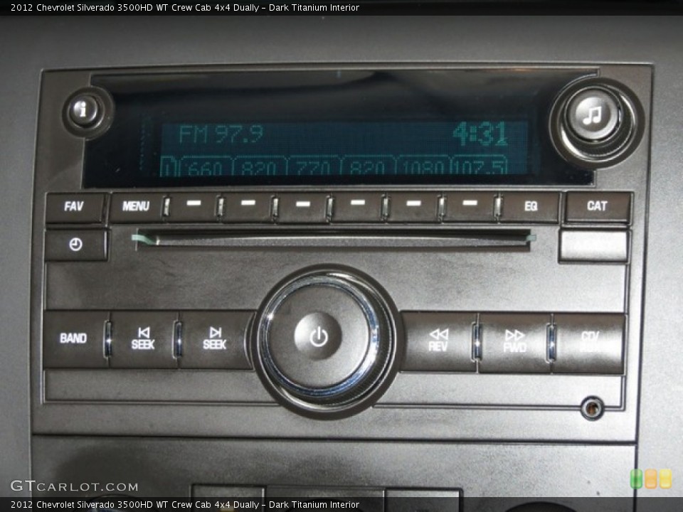 Dark Titanium Interior Audio System for the 2012 Chevrolet Silverado 3500HD WT Crew Cab 4x4 Dually #78413222