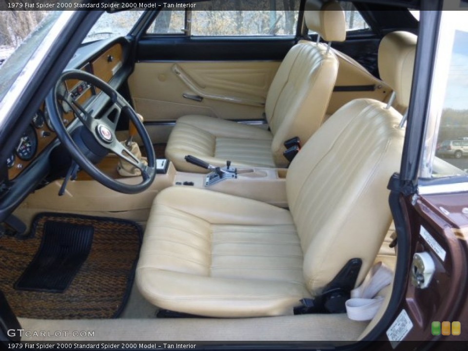 Tan Interior Front Seat for the 1979 Fiat Spider 2000  #78415048