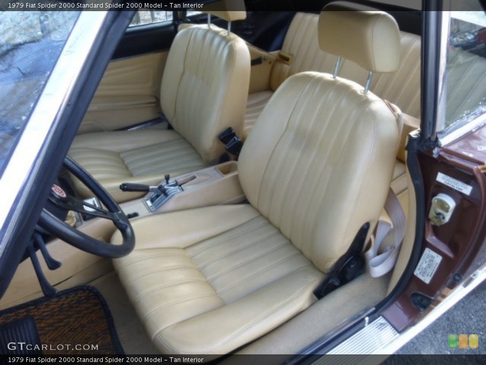 Tan Interior Front Seat for the 1979 Fiat Spider 2000  #78415102