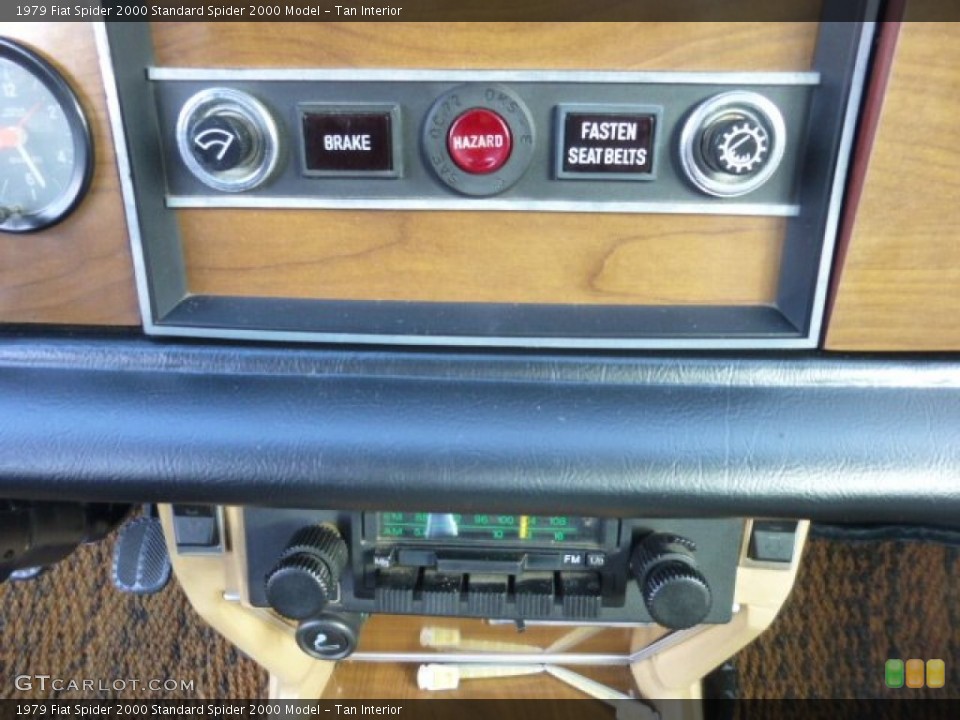 Tan Interior Controls for the 1979 Fiat Spider 2000  #78415145