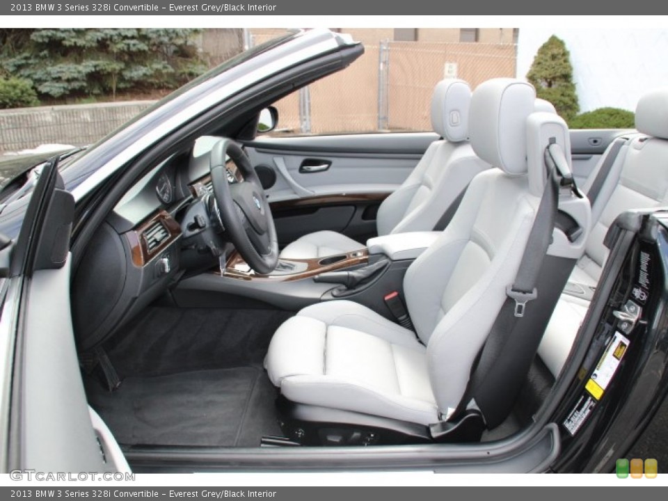 Everest Grey/Black Interior Photo for the 2013 BMW 3 Series 328i Convertible #78418085