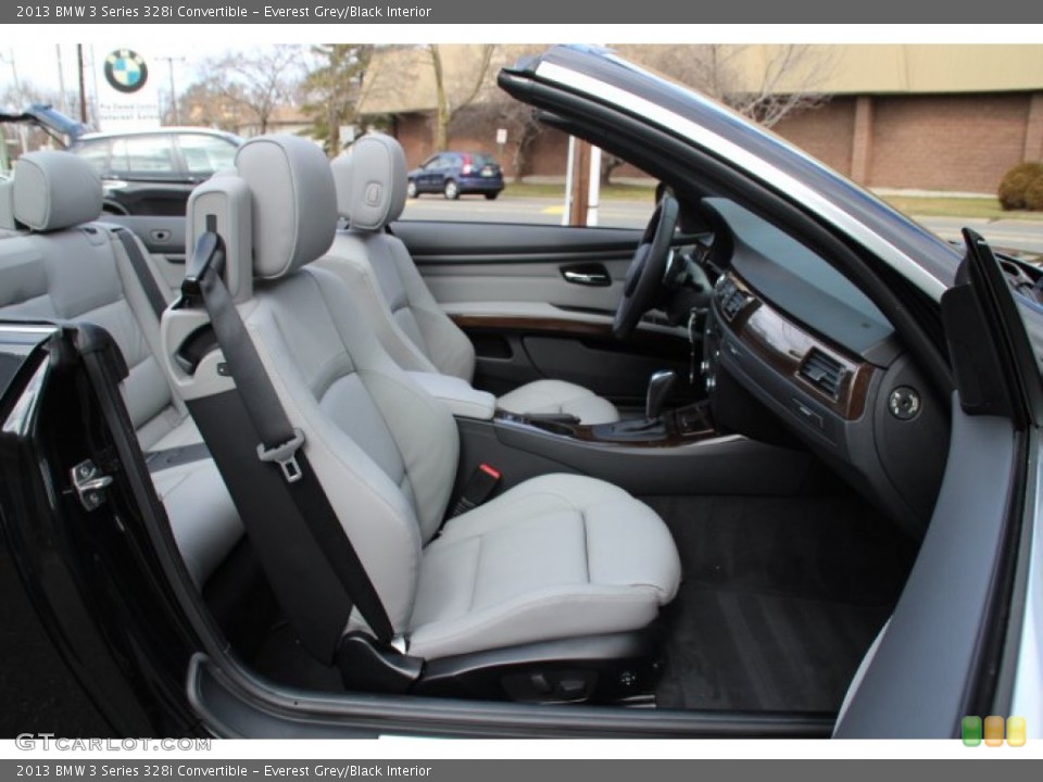 Everest Grey/Black Interior Photo for the 2013 BMW 3 Series 328i Convertible #78418421