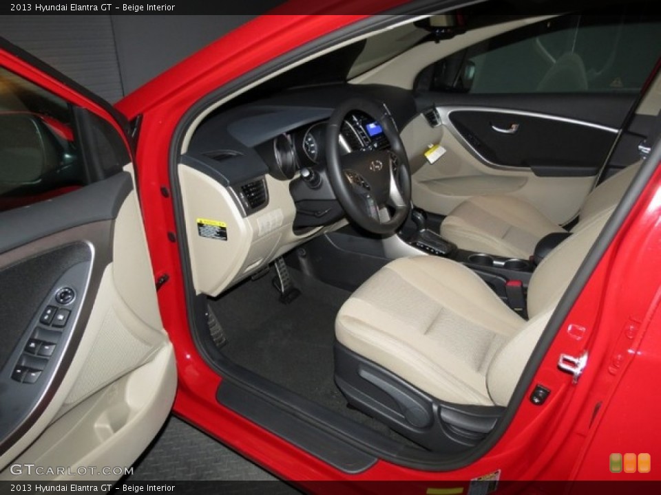 Beige Interior Prime Interior for the 2013 Hyundai Elantra GT #78418838