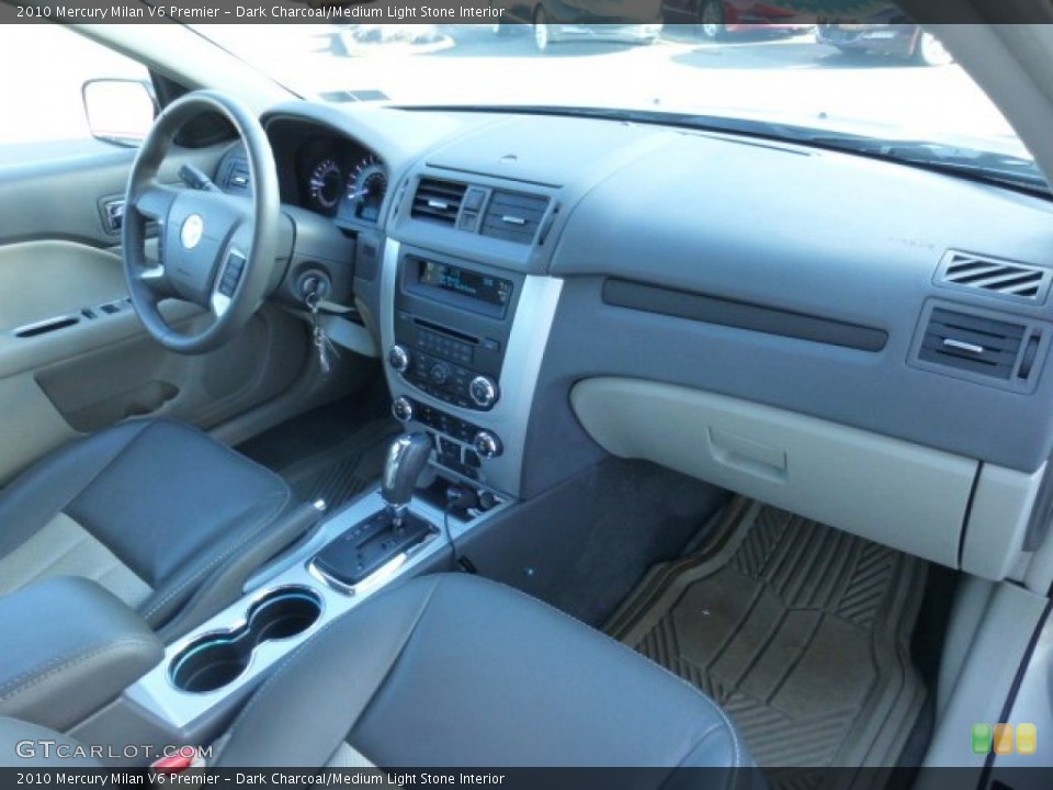 Dark Charcoal/Medium Light Stone Interior Dashboard for the 2010 Mercury Milan V6 Premier #78419370
