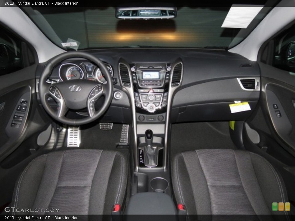 Black Interior Dashboard for the 2013 Hyundai Elantra GT #78419669