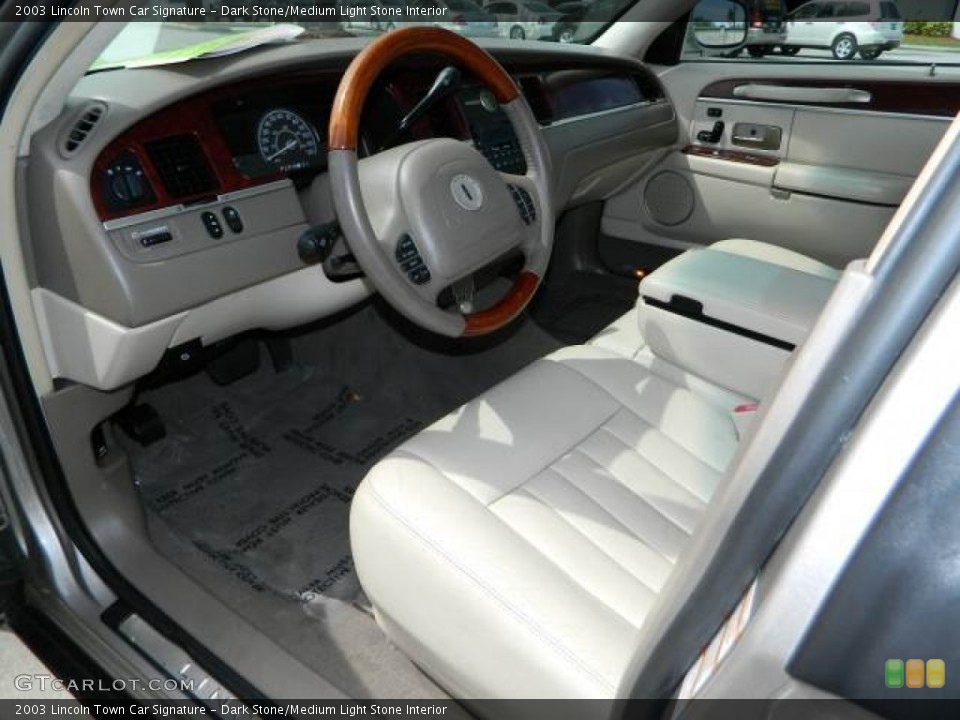 Dark Stone/Medium Light Stone Interior Prime Interior for the 2003 Lincoln Town Car Signature #78419759