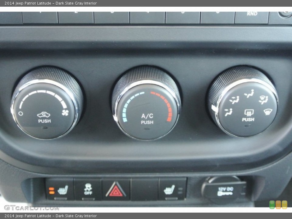 Dark Slate Gray Interior Controls for the 2014 Jeep Patriot Latitude #78423362