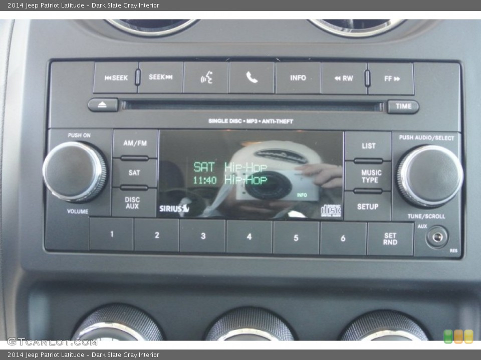 Dark Slate Gray Interior Audio System for the 2014 Jeep Patriot Latitude #78423384