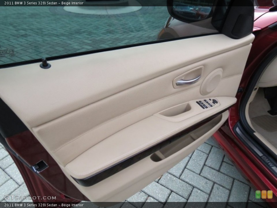Beige Interior Door Panel for the 2011 BMW 3 Series 328i Sedan #78425174