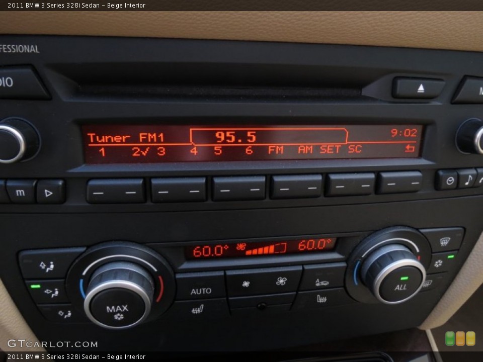 Beige Interior Controls for the 2011 BMW 3 Series 328i Sedan #78425548