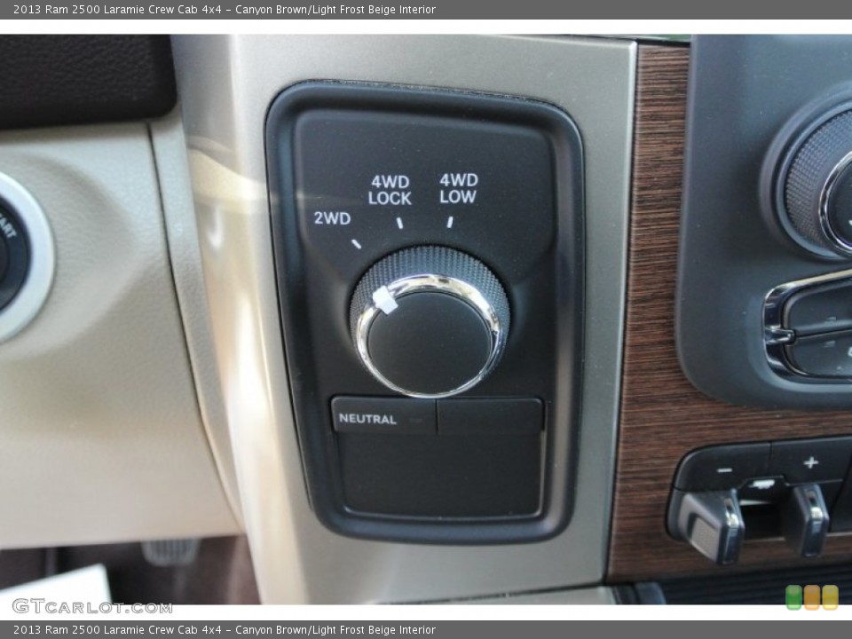 Canyon Brown/Light Frost Beige Interior Controls for the 2013 Ram 2500 Laramie Crew Cab 4x4 #78425570