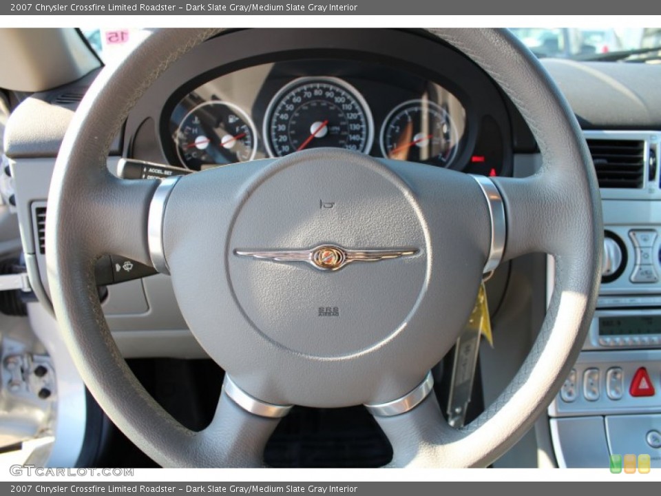 Dark Slate Gray/Medium Slate Gray Interior Steering Wheel for the 2007 Chrysler Crossfire Limited Roadster #78425714