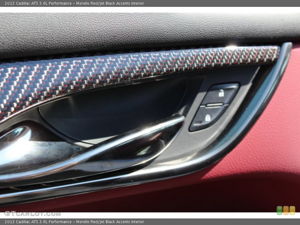 Morello Red/Jet Black Accents Interior Controls for the 2013 Cadillac ATS 3.6L Performance #78426560